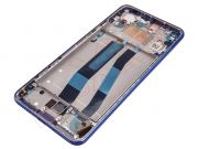 Pantalla completa AMOLED azul con carcasa frontal para Xiaomi 11 Lite 5G NE, 2109119DG / Mi 11 Lite, M2101K9AG - Calidad PREMIUM. Calidad PREMIUM